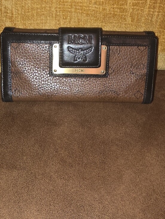 MCM Handbags - MCM Brown Logo Continental Wallet